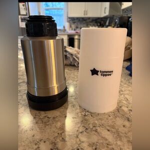 Brand new Tomee Tipee on the go bottle warmer thermos